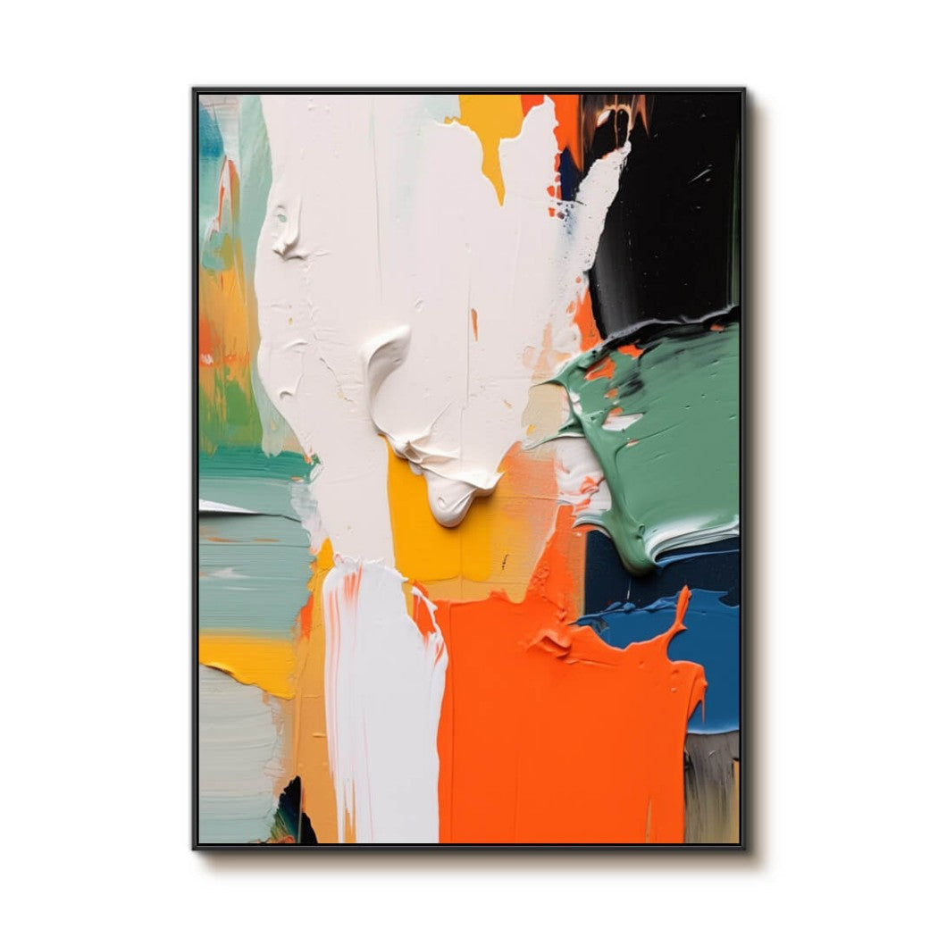 Colorful Abstract Expressionist Oil Painting #MCA915