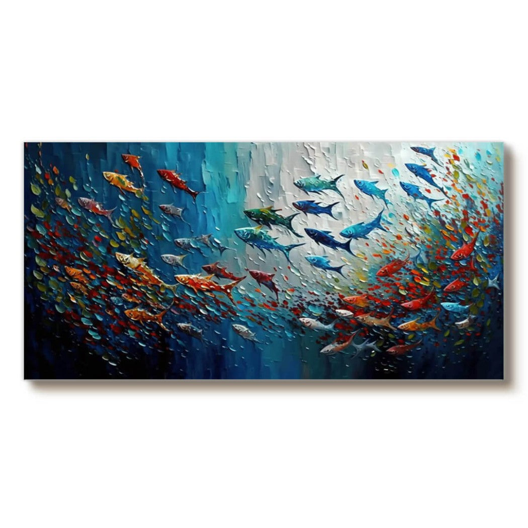 Colorful Fish Oil Painting #MCF927