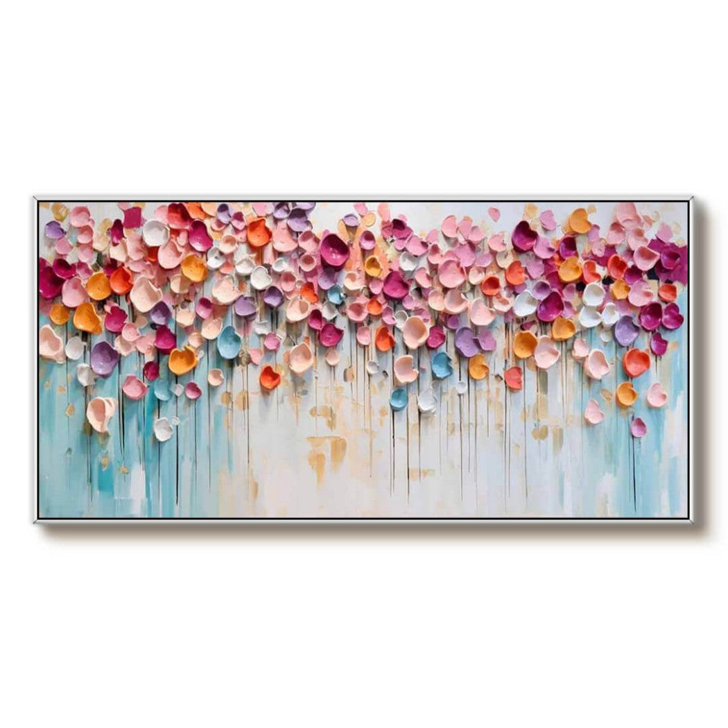 Colorful Textured Floral Oil Painting #MCT659
