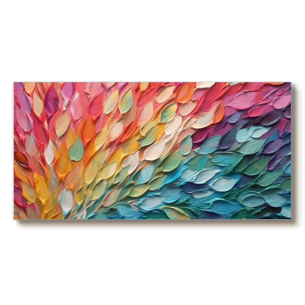 Colorful Textured Floral Oil Painting #MCT102