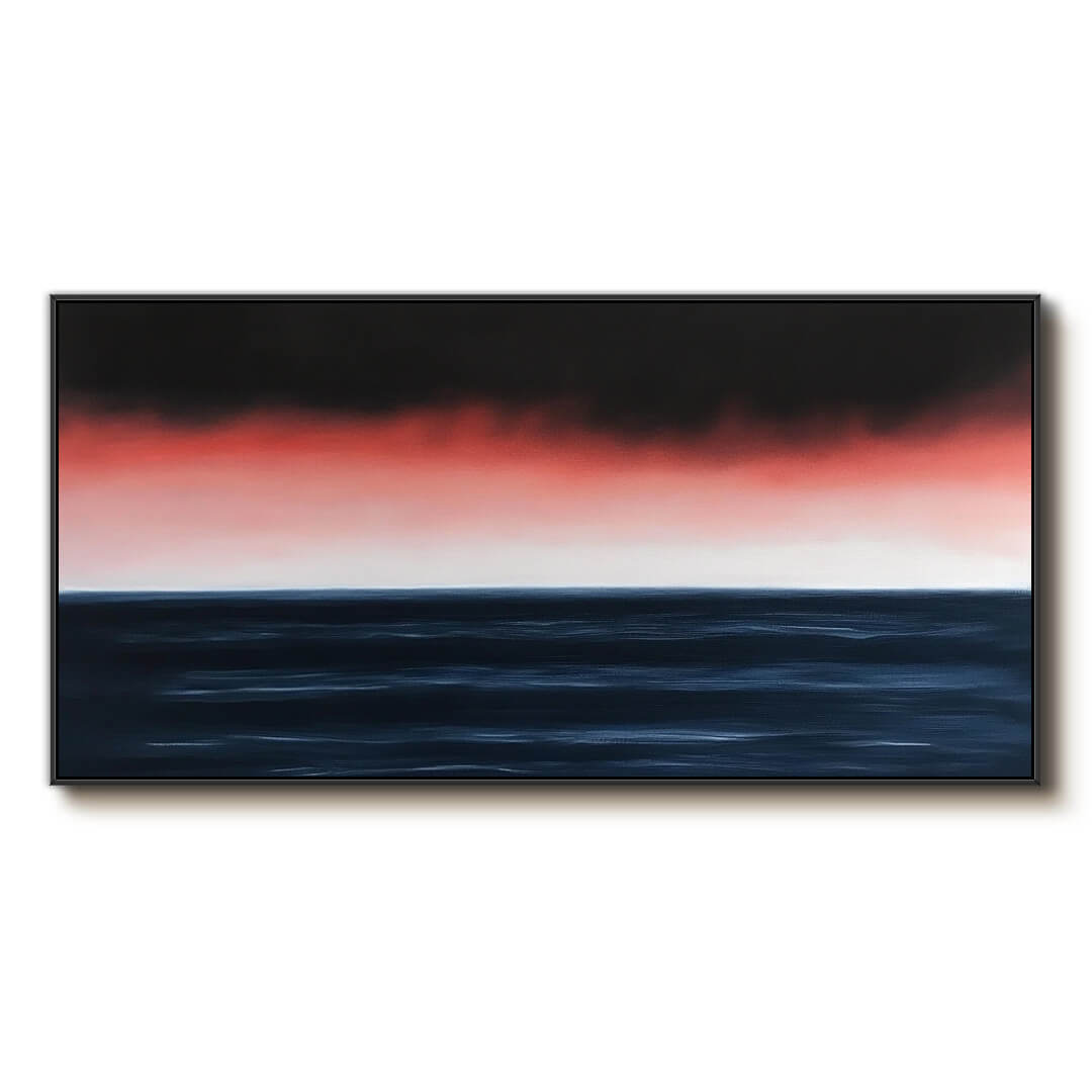 Abstract Sunset Seascape Oil Painting #MAS820