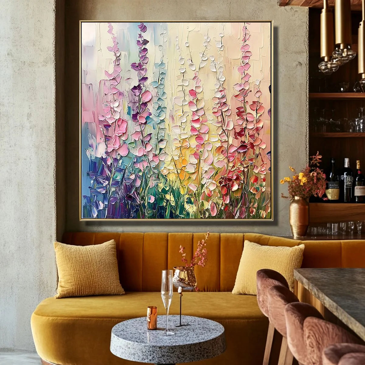 Lush Floral Painting #LF214