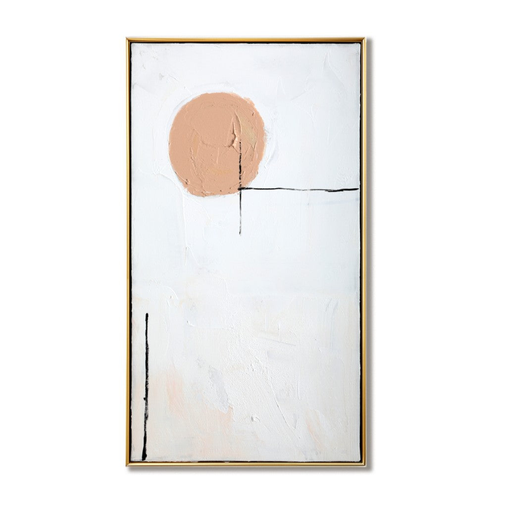 Minimalist Abstract Circle Oil Painting #MMA0082