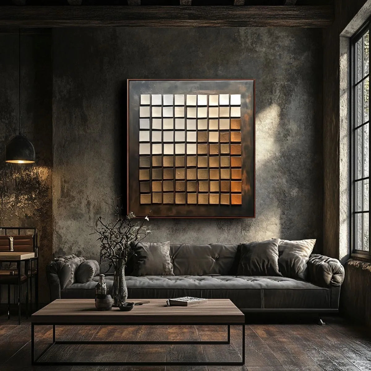 Modern Geometric Abstract Art #MG172