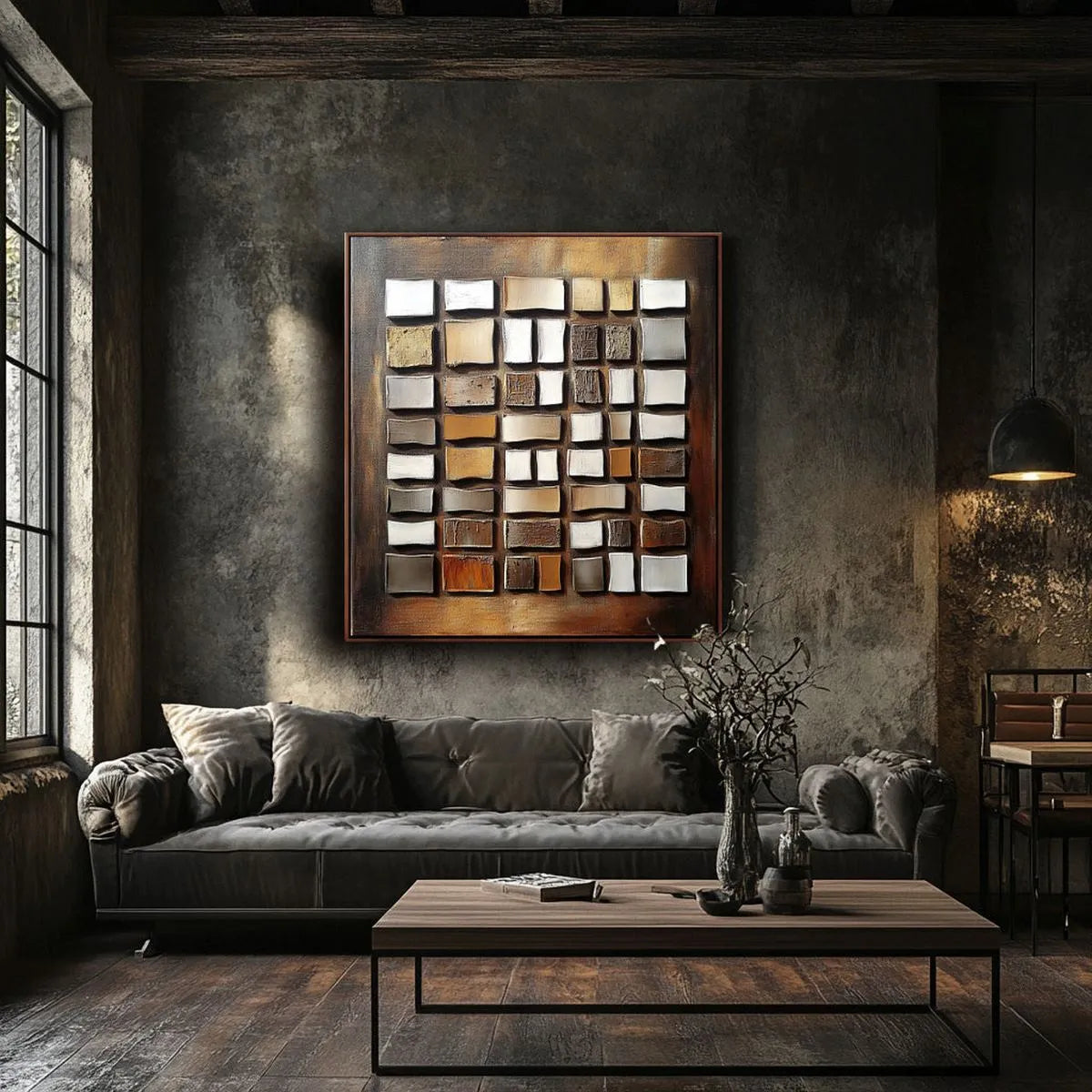 Modern Geometric Abstract Art #MG173