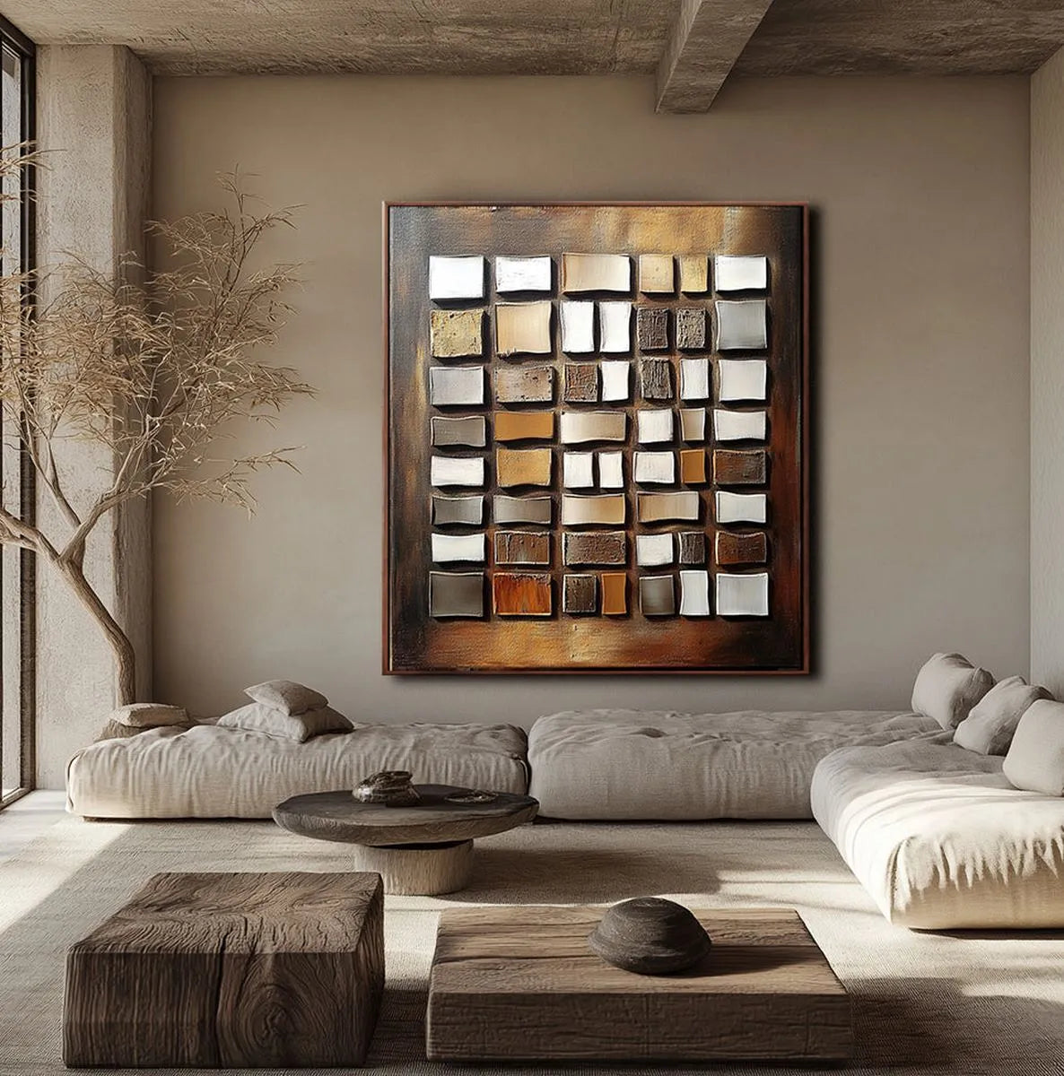 Modern Geometric Abstract Art #MG173