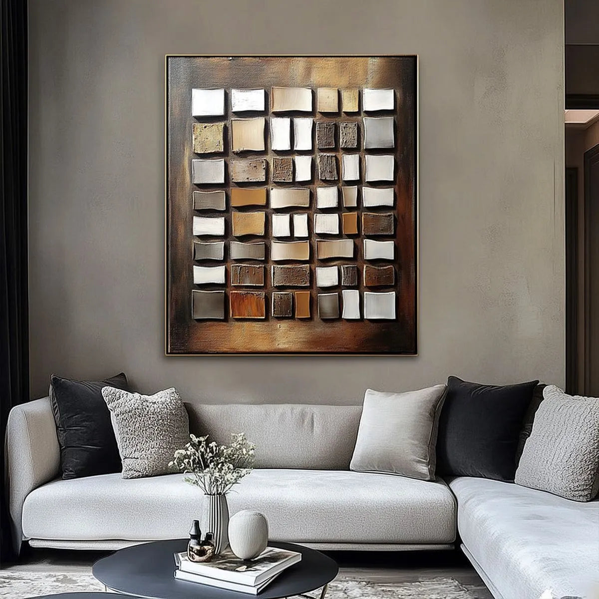 Modern Geometric Abstract Art #MG173