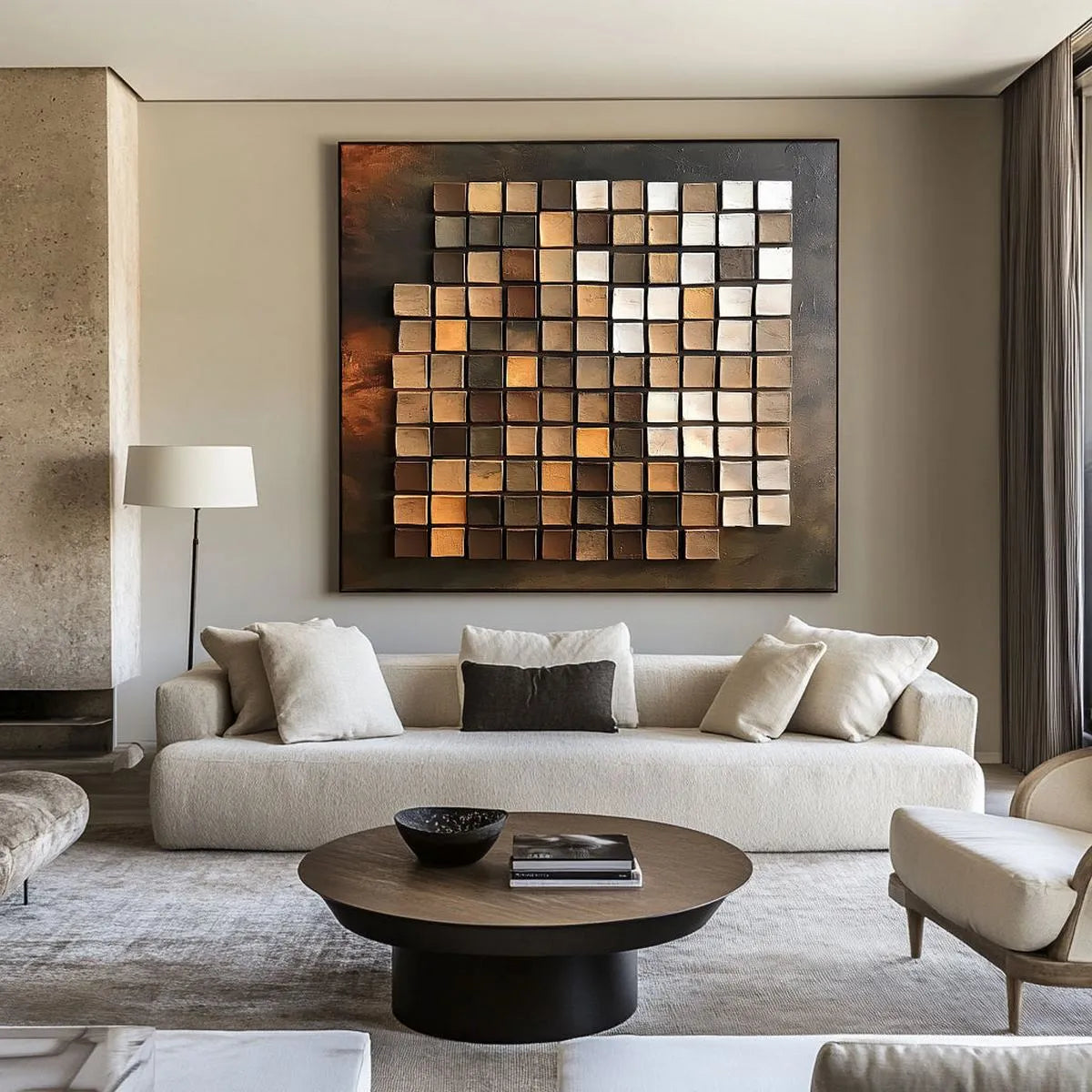 Modern Geometric Abstract Art #MG174