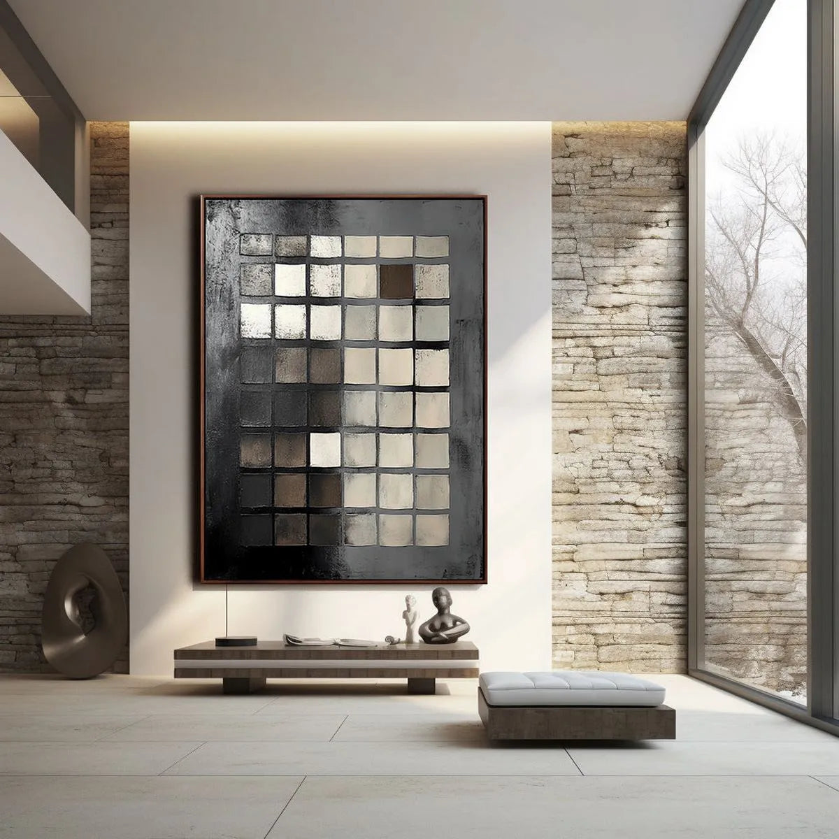 Modern Geometric Abstract Art #MG175