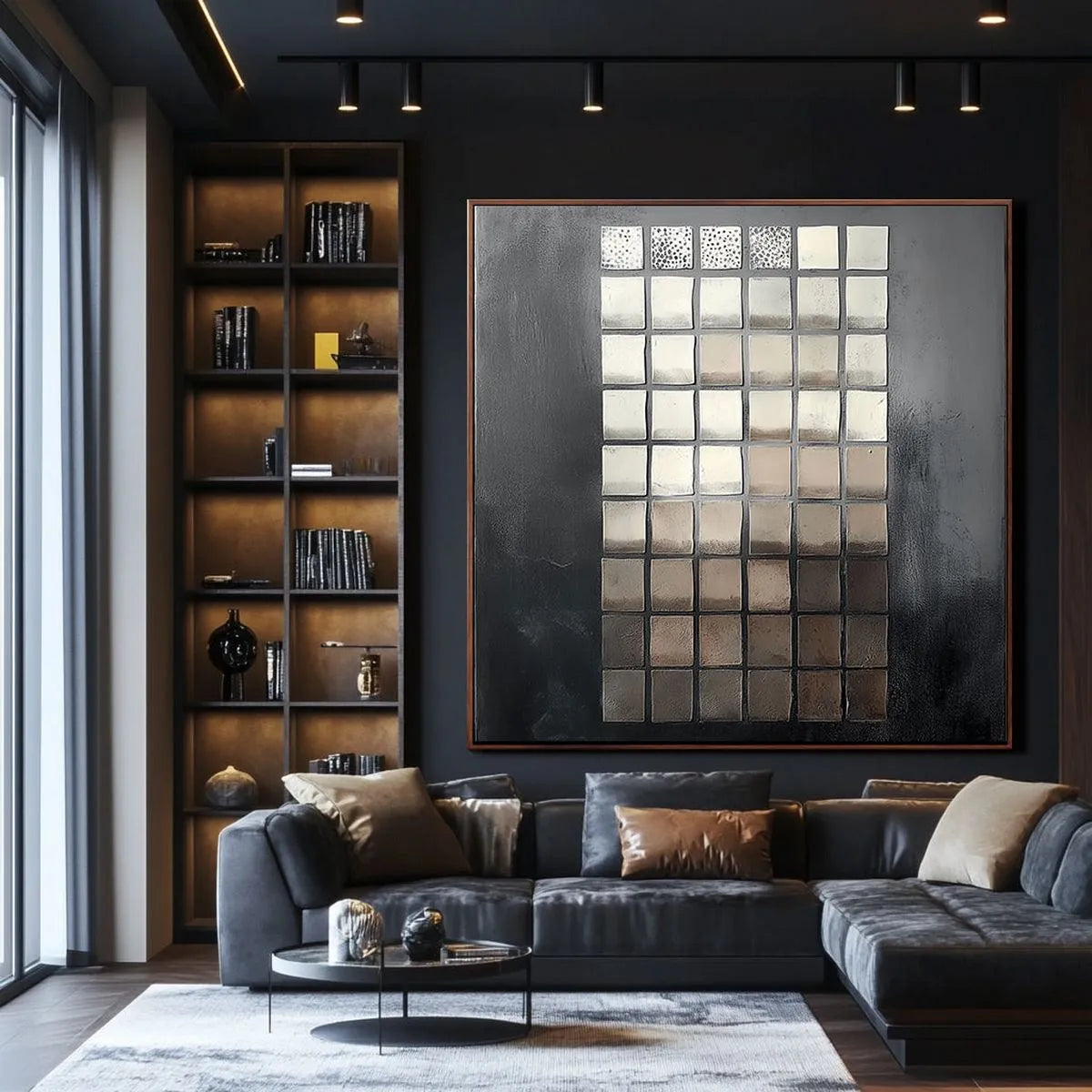 Modern Geometric Abstract Art #MG176