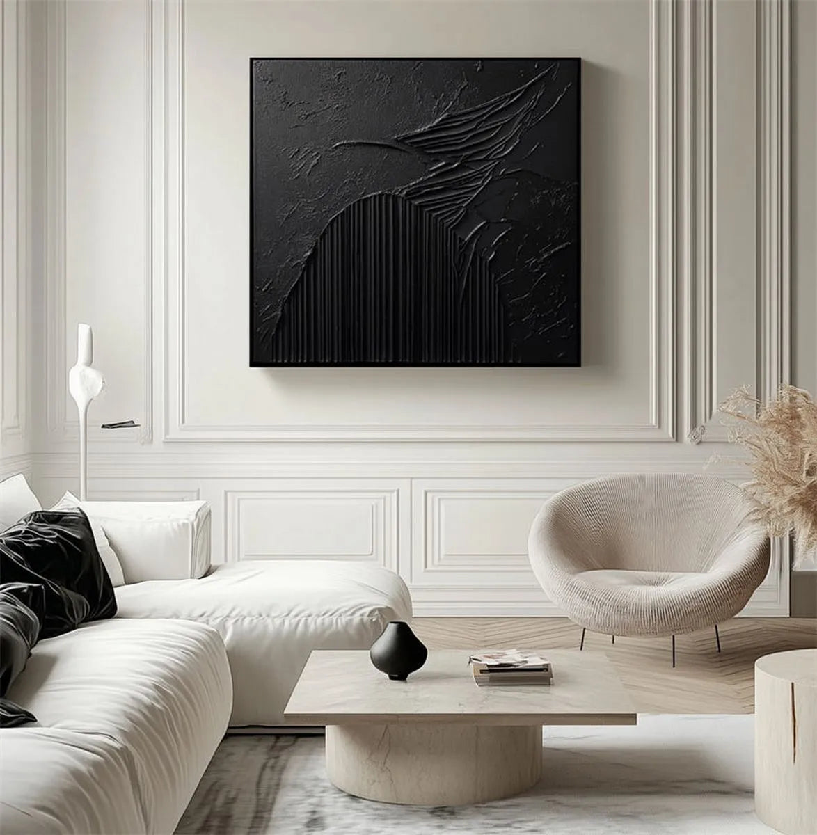 Monochrome Textured Art #TX142