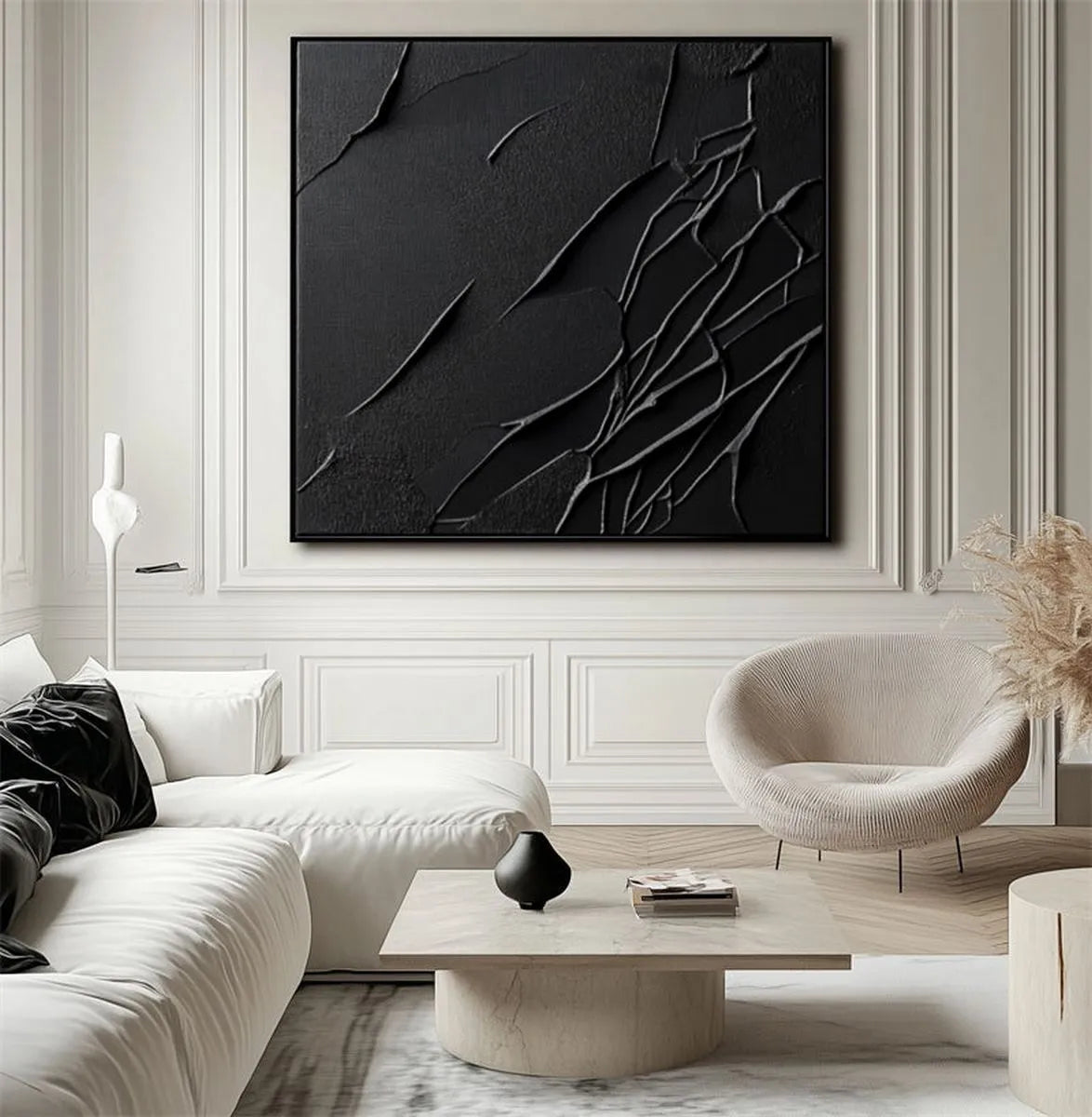Monochrome Textured Art #TX143