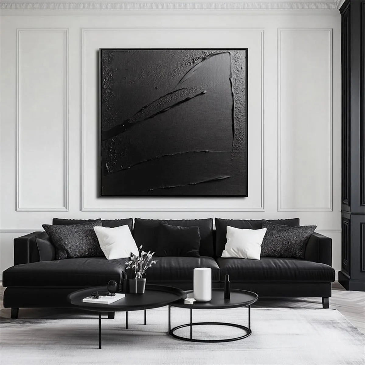Monochrome Textured Art #TX148