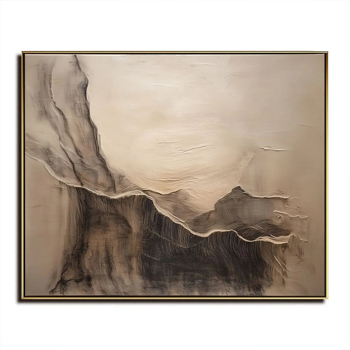 Neutral Minimalist Mountain Painting #NM333