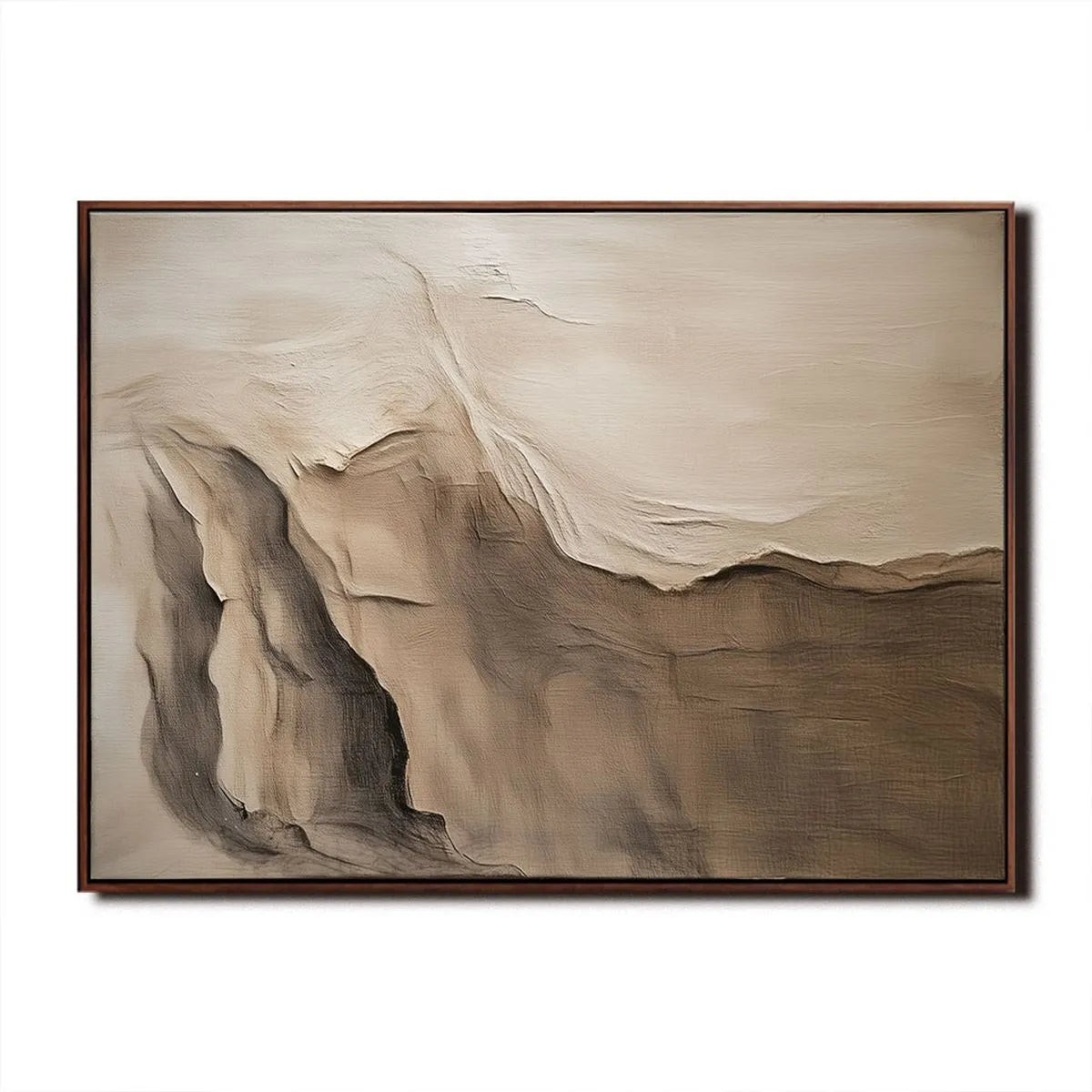 Neutral Minimalist Mountain Painting #NM334