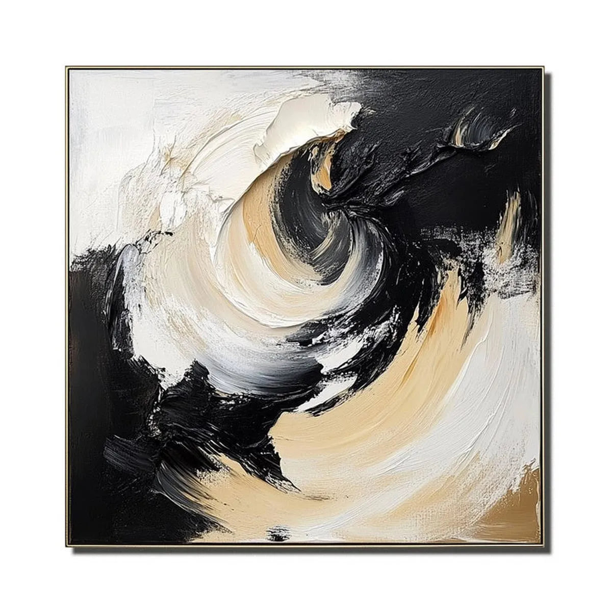 Textured Black & Gold Art #TB164