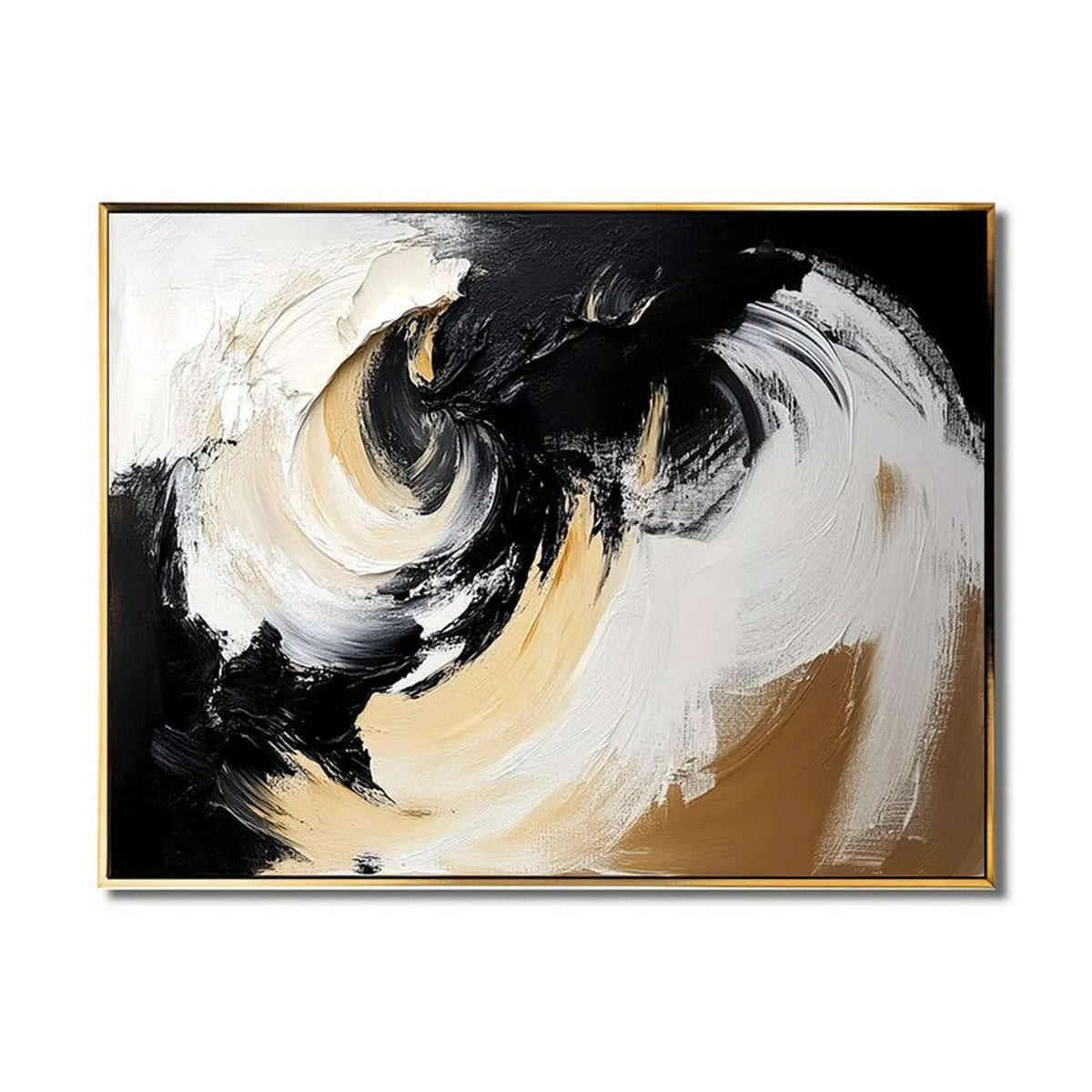 Textured Black & Gold Art #TB166