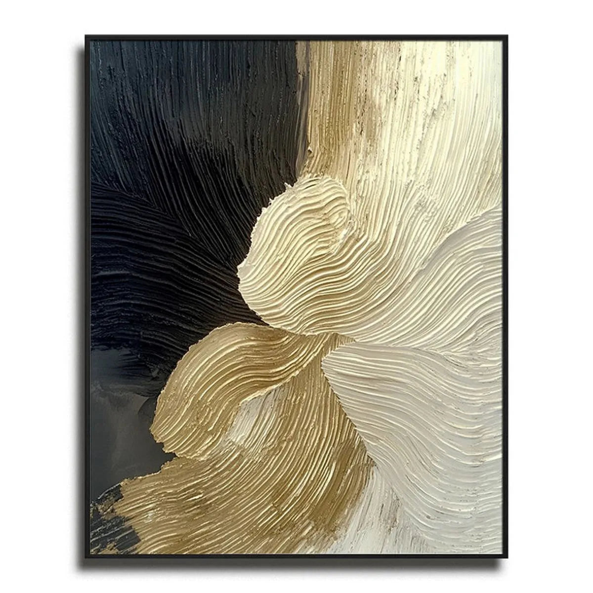 Textured Black & Gold Art #TB198