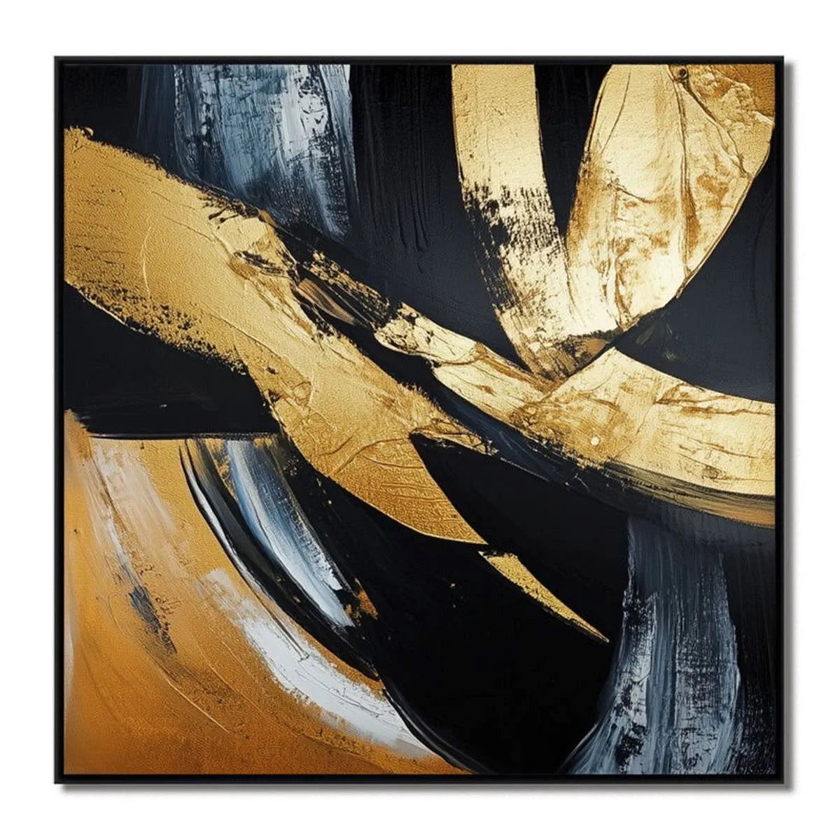 Textured Black & Gold Art #TB199