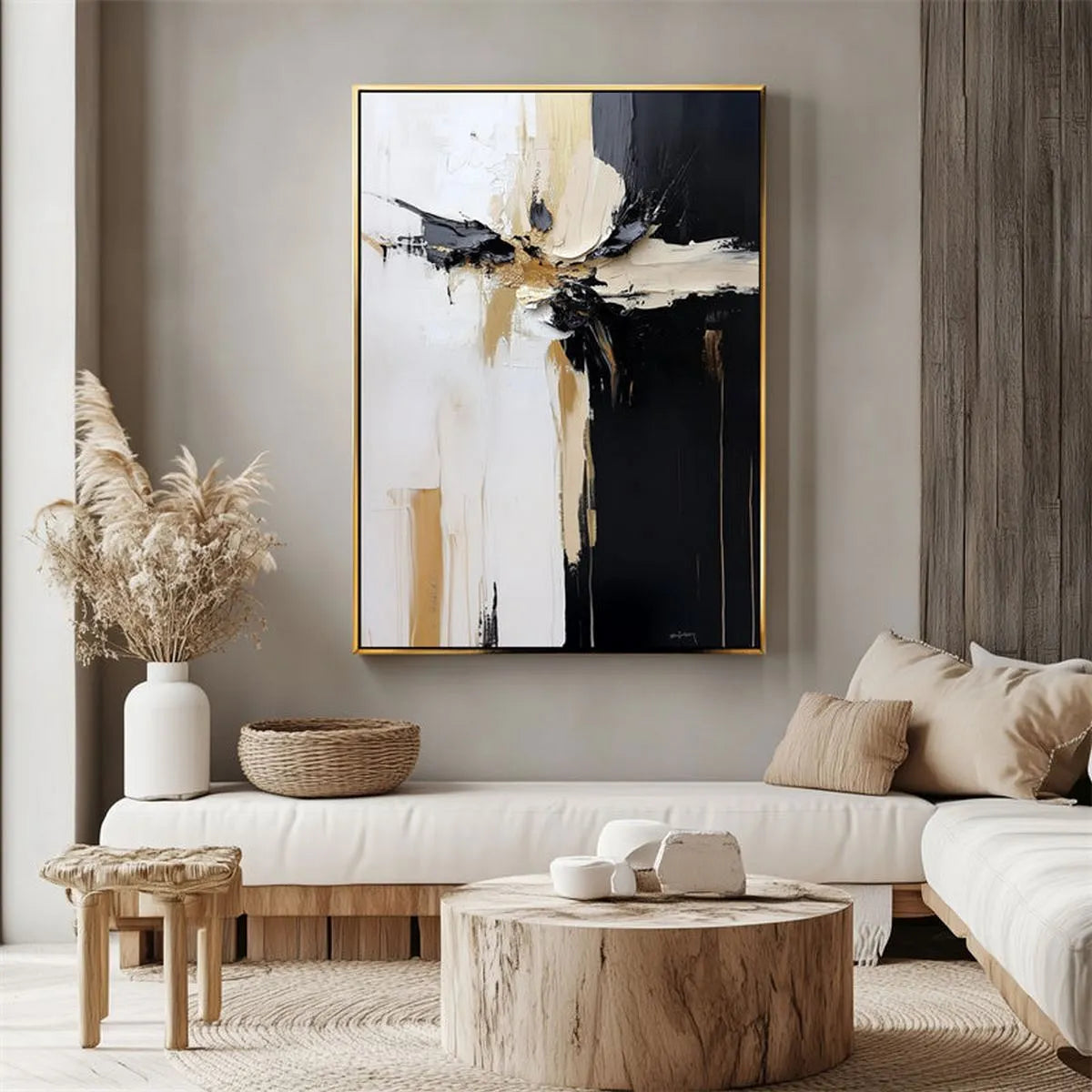 Textured Black & White Art #TB167