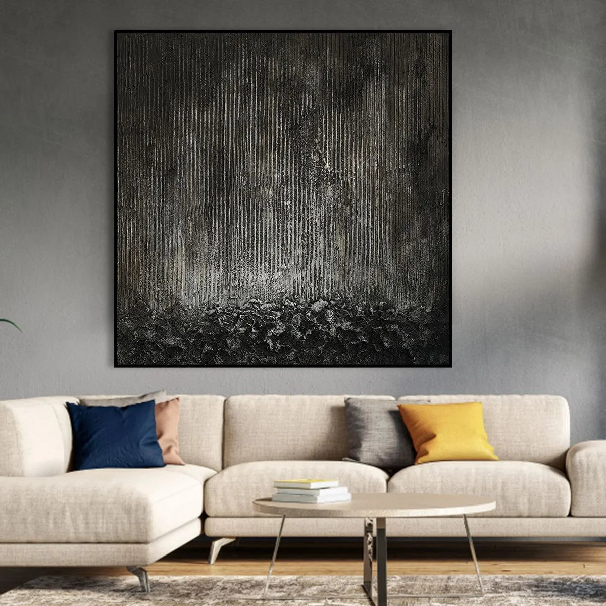 Textured Black & White Art #TX137