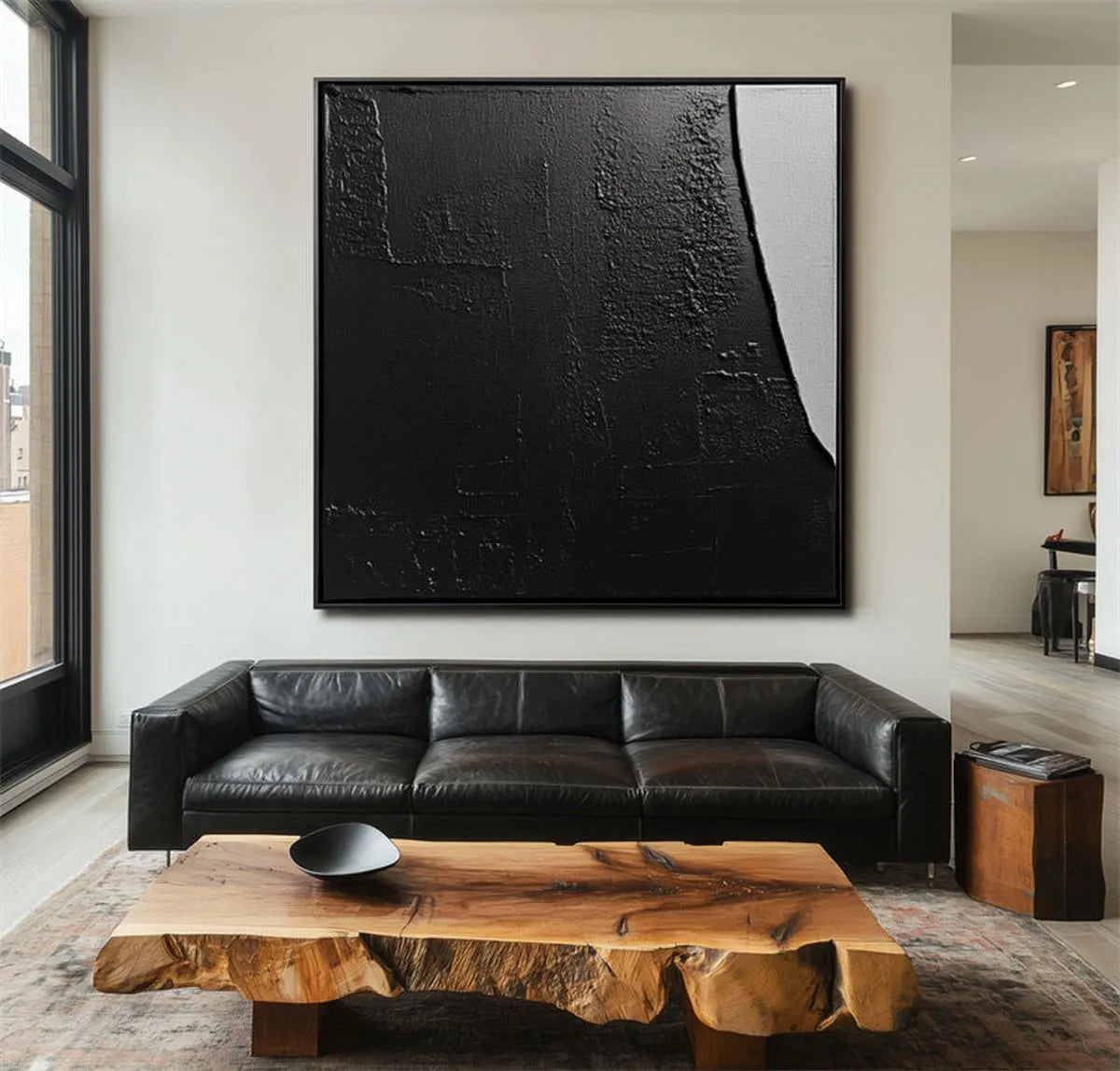 Textured Black & White Art #TX147