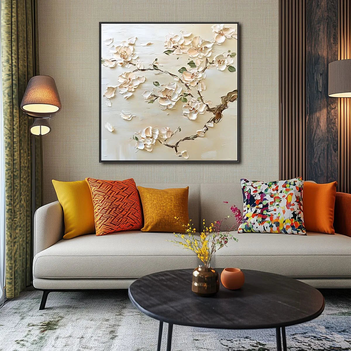 Textured Floral Art Painting #TF207