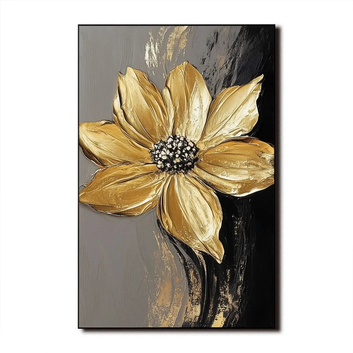 Textured Floral Art Painting #TF303