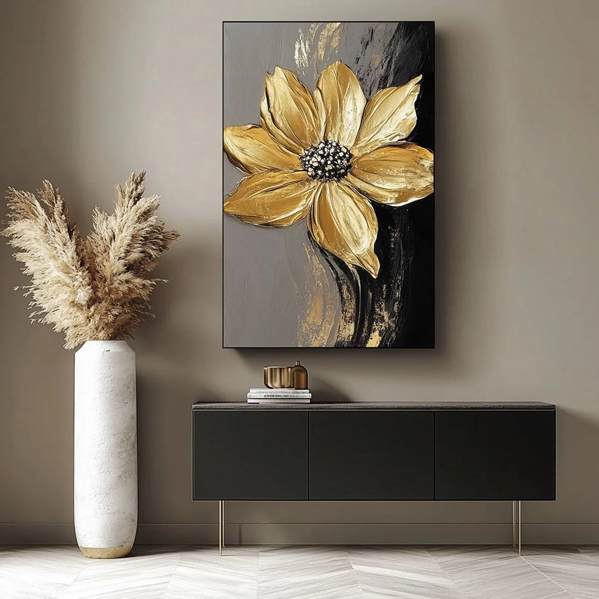 Textured Floral Art Painting #TF303