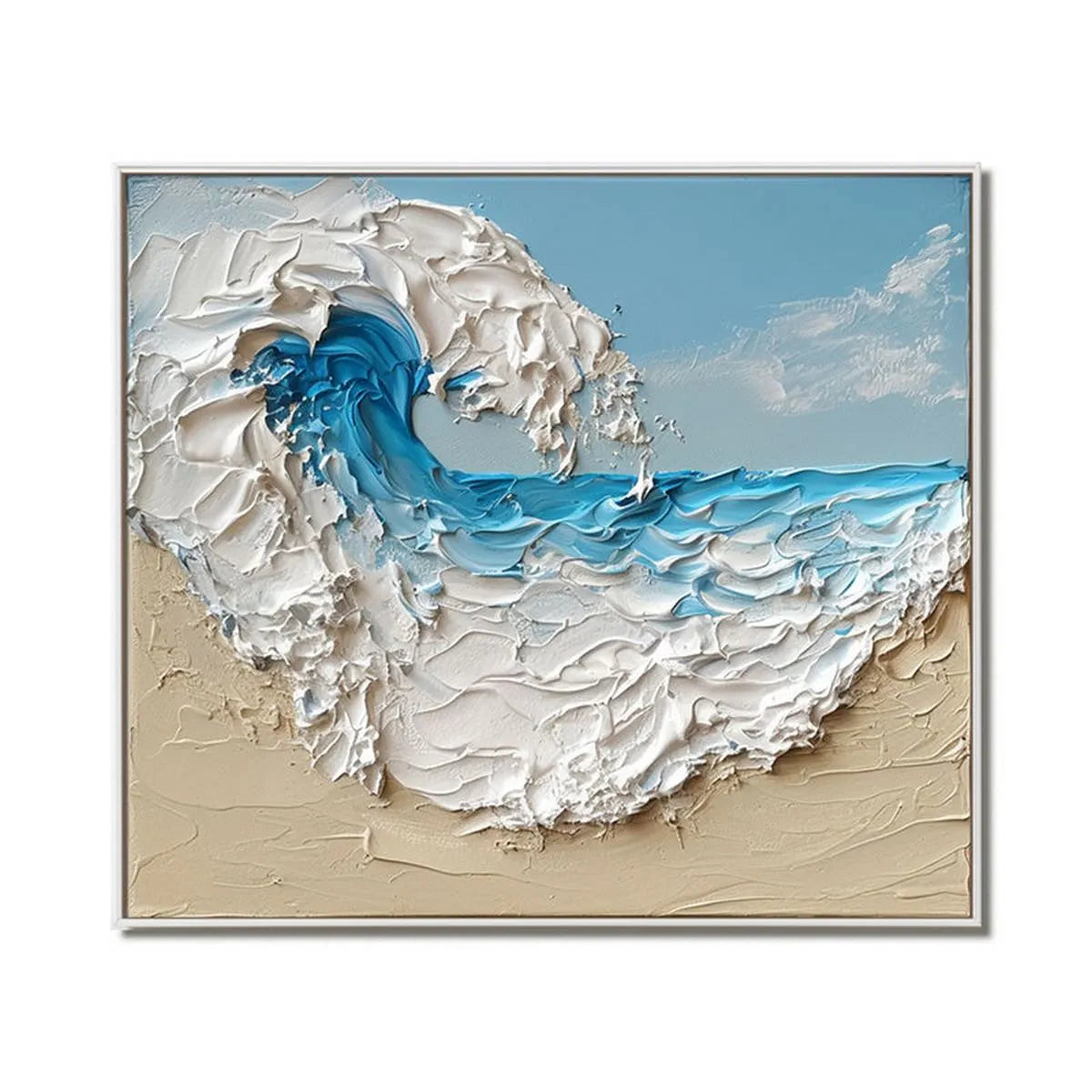Textured Wave Painting #TWP128