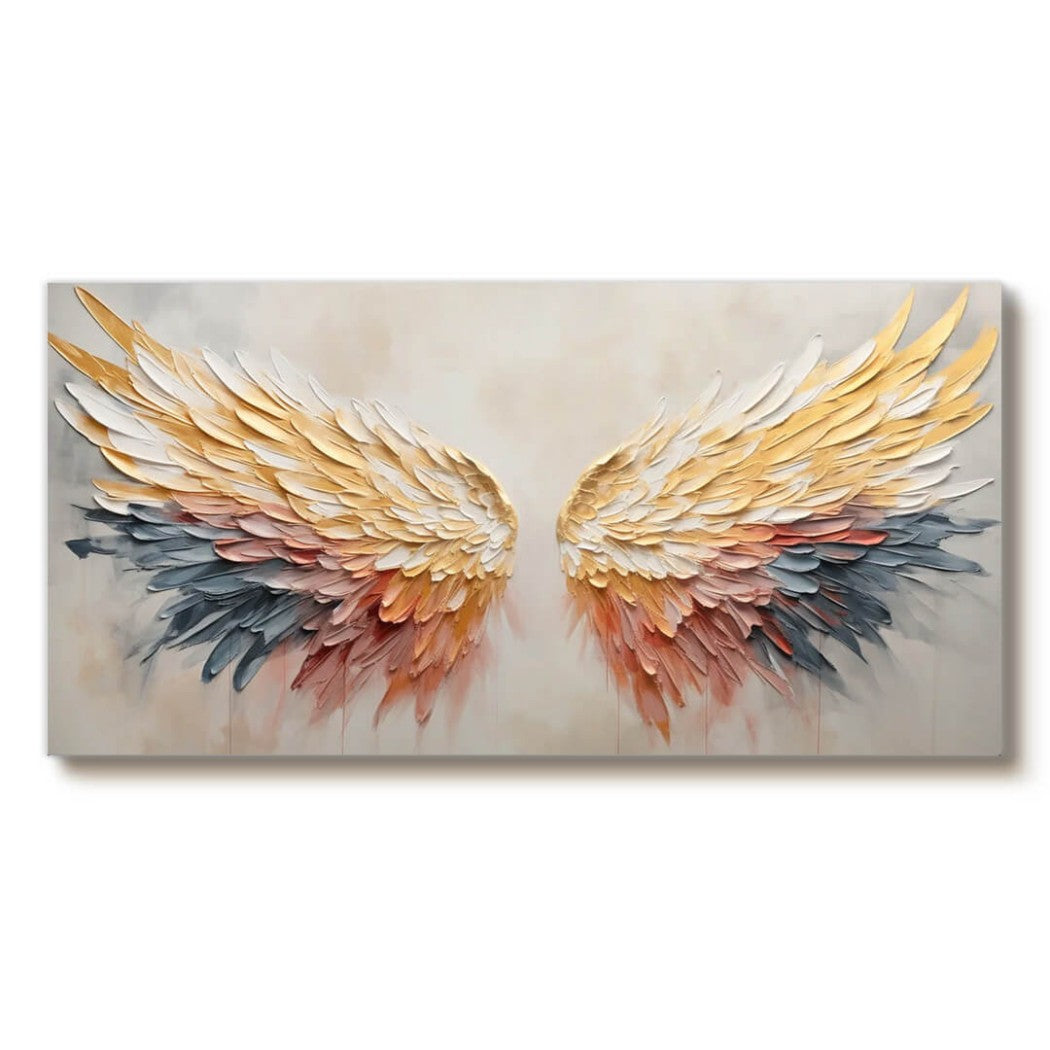Colorful Textured Wings Oil Painting #MCT211