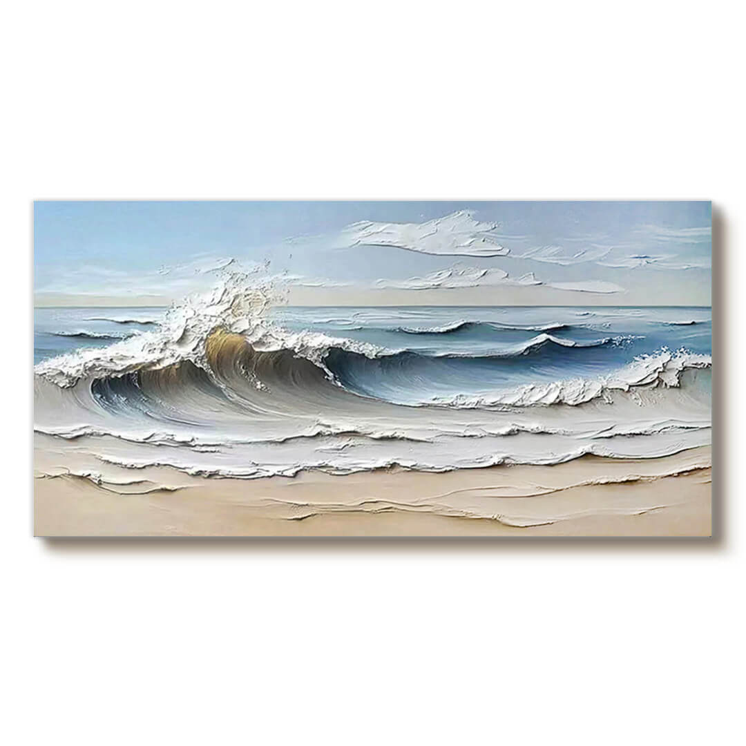 Oversized Abstract Wave Oil Painting #MOA053