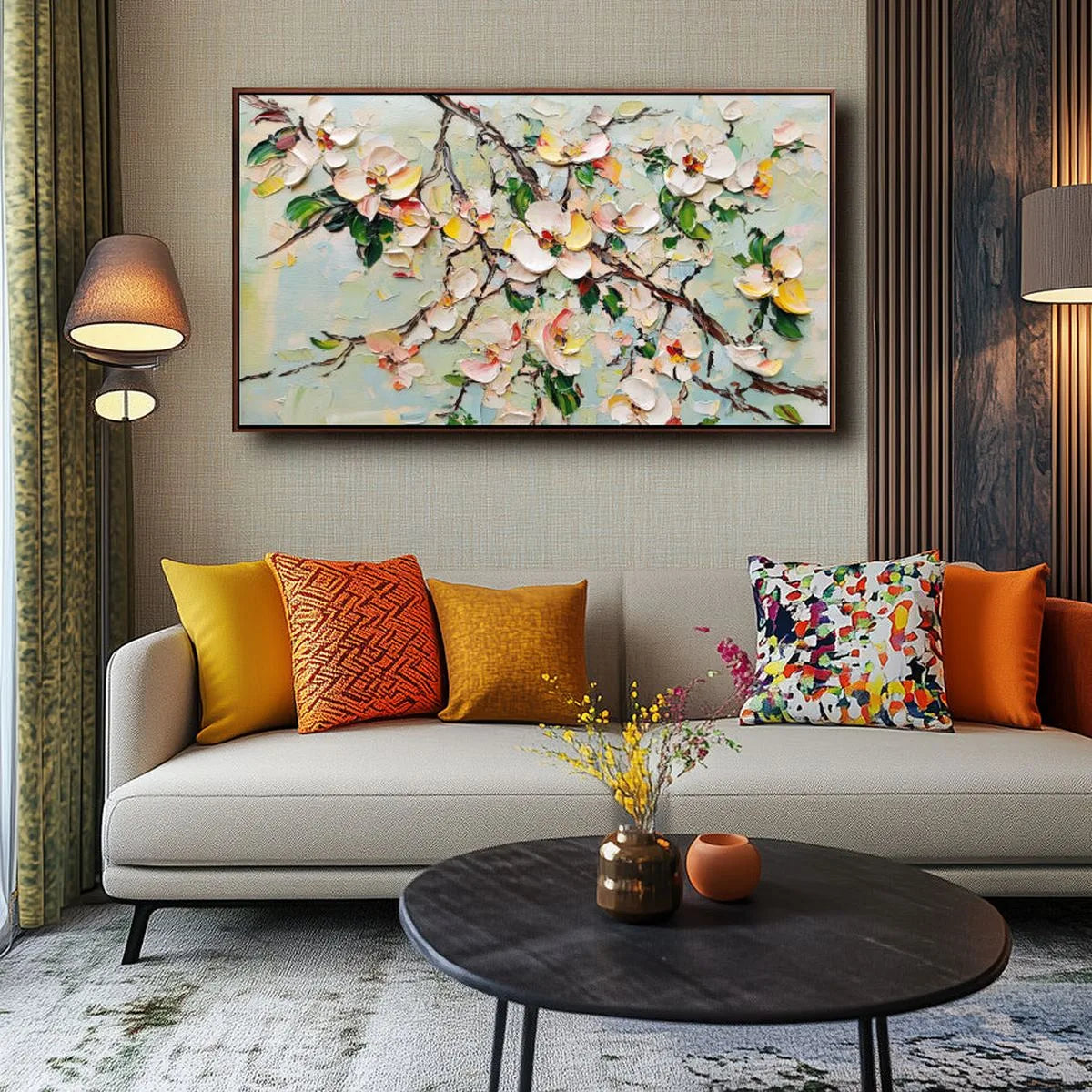 Lush Floral Painting #LF213